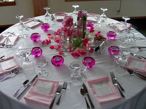 Düğün masası değişik süsleme örnekleri