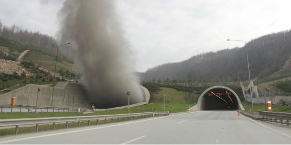 Bolu Dağı Tünelinde Yangın