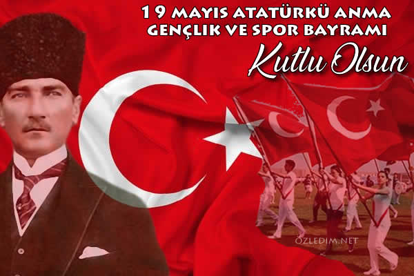 19 mayıs Atatürkü anma kutlama kartları