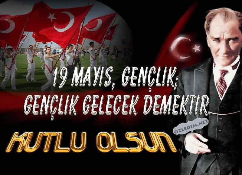 19 mayıs Atatürkü anma gençlik ve spor bayramı kutlama kartları